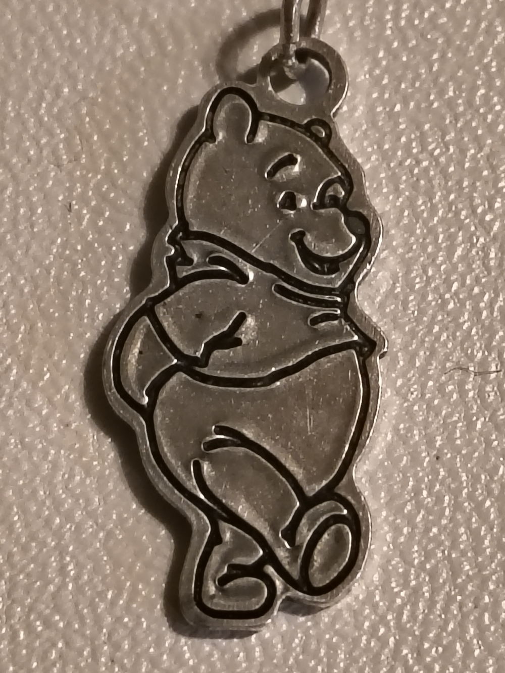 Genuine Disney Vandell Sterling Silver Winnie The Pooh Pendant/Charm Signed